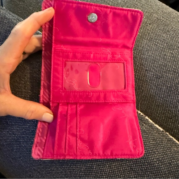 5 for $25!🌸Vera Bradley Pink Floral Paisley Kisslock Quilted ID Wallet - Picture 6 of 8